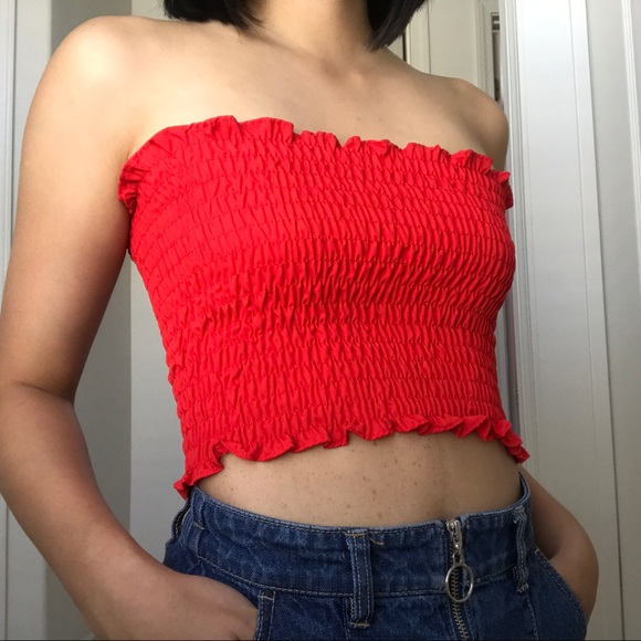 Brandy Melville Tops - (SOLD) RED TUBE TOP